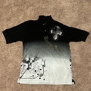 Vintage Royal Army black and white shirt